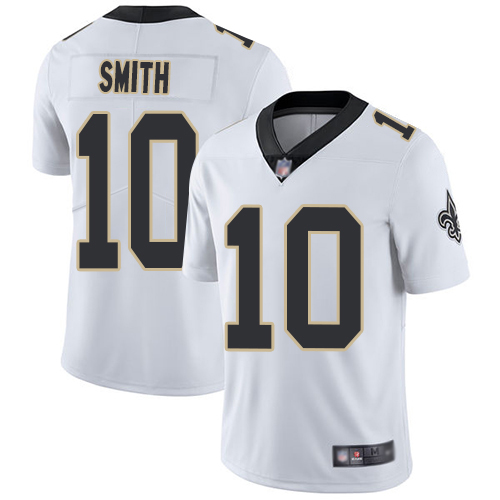 Men New Orleans Saints Limited White Tre Quan Smith Road Jersey NFL Football #10 Vapor Untouchable Jersey->women nfl jersey->Women Jersey